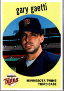 1989 Baseball Card Magazine '59 Topps Replicas Gary Gaetti