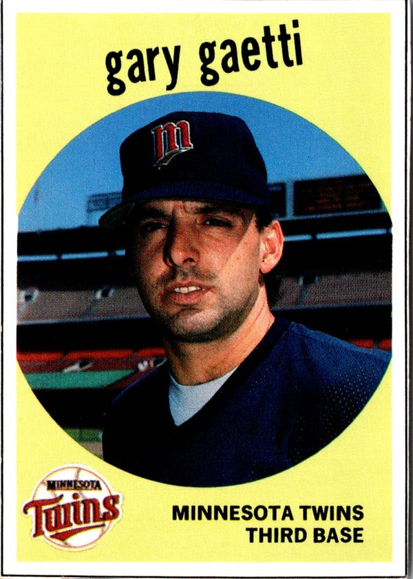 1989 Baseball Card Magazine '59 Topps Replicas Gary Gaetti #21