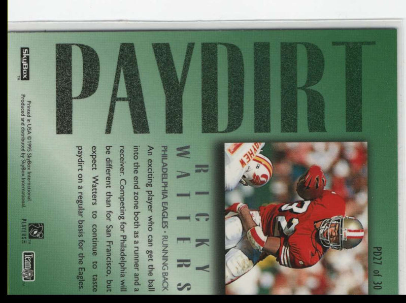 1995 SkyBox Premium Paydirt Ricky Watters