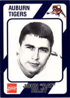 1989 Collegiate Collection Auburn Coke 580 John Rat Riley #546