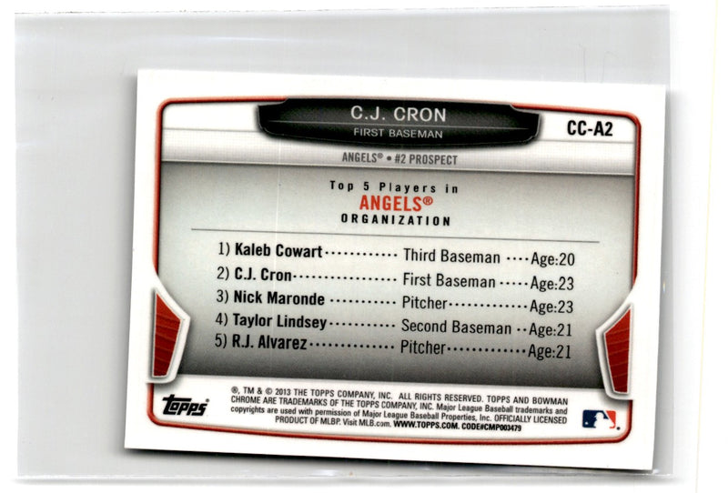 2013 Bowman Top 100 Prospects C.J. Cron