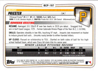 2020 Bowman Chrome Prospects Quinn Priester #BCP-197