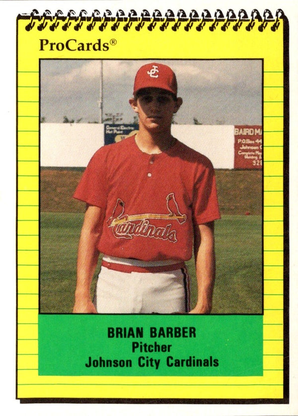1991 ProCards Brian Barber #3969