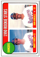 1990 Baseball Card Magazine '69 Topps Replicas Rangers Rookies (Monty Fariss/Juan Gonzalez)