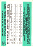 1984 Donruss Rick Rhoden