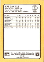 1988 Donruss Baseball's Best Kal Daniels #6