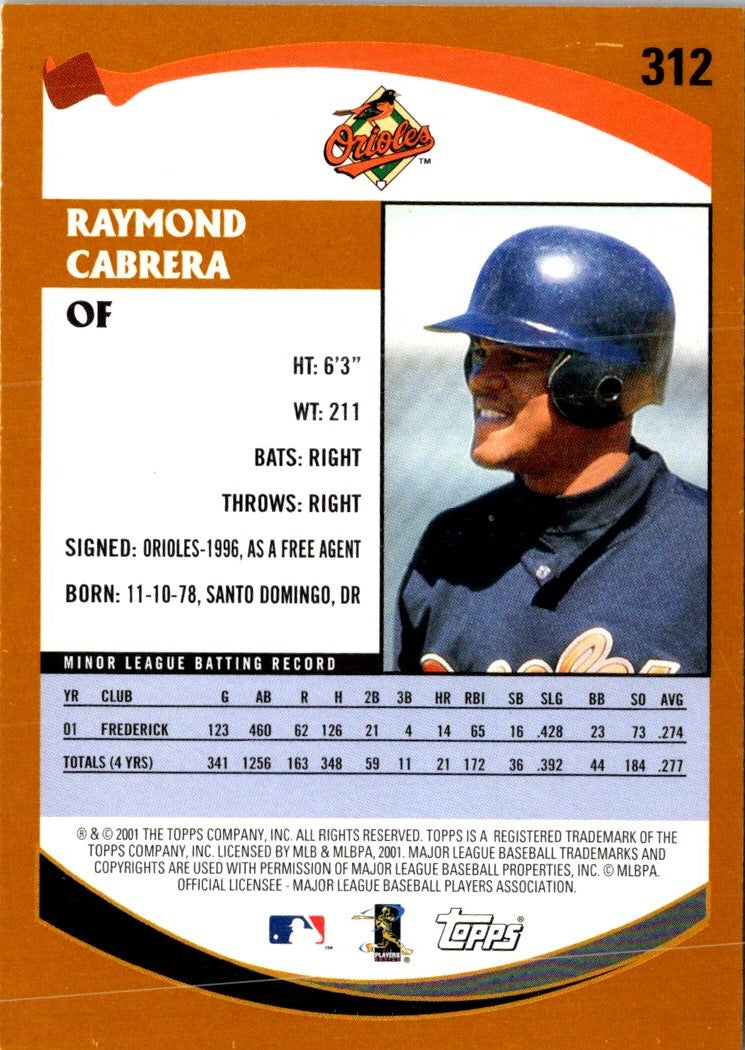 2002 Topps Limited Raymond Cabrera