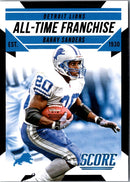 2015 Score All-Time Franchise Black Barry Sanders