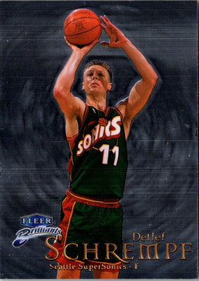 1998 Fleer Brilliants Detlef Schrempf #98