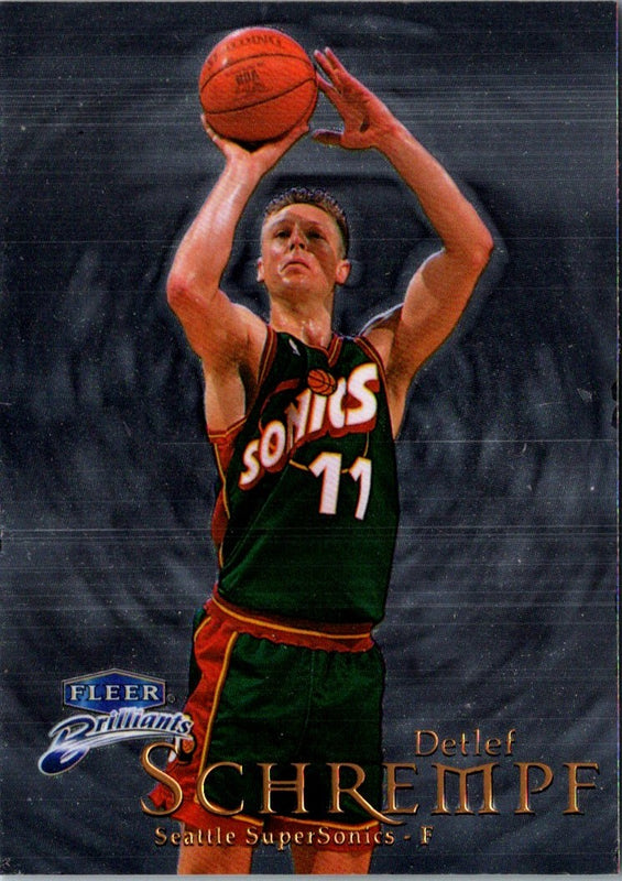 1998 Fleer Brilliants Detlef Schrempf #98
