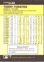 1986 Fleer Update Terry Forster #U-42