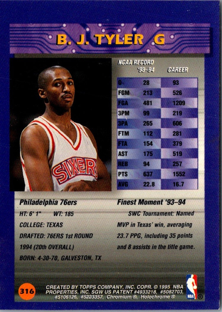 1994 Finest B.J. Tyler