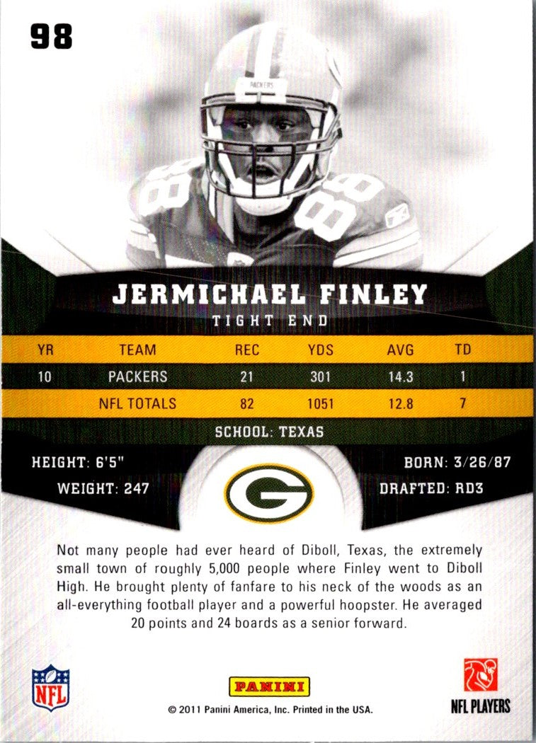 2011 Panini Gridiron Gear Jermichael Finley