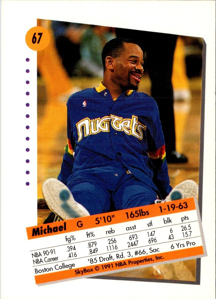 1991 SkyBox Michael Adams