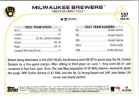 2022 Topps Milwaukee Brewers #597