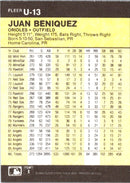 1986 Fleer Update Juan Beniquez