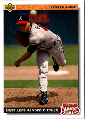 1992 Upper Deck Gold Hologram Tom Glavine #713