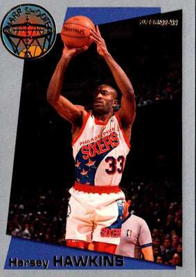 1992 Fleer Sharpshooters Hersey Hawkins #9