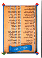 1990 Upper Deck Checklist: 1- #100