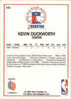 1989 Hoops Kevin Duckworth #193