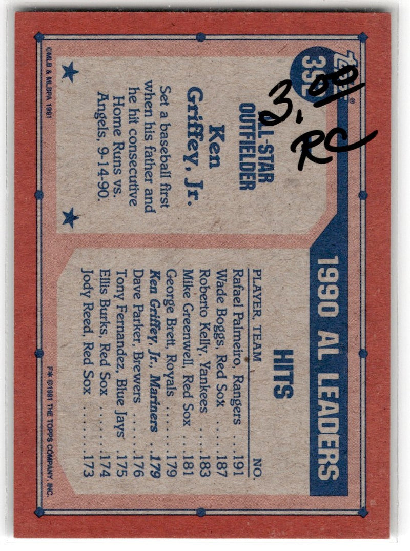 1991 O-Pee-Chee Ken Griffey Jr.