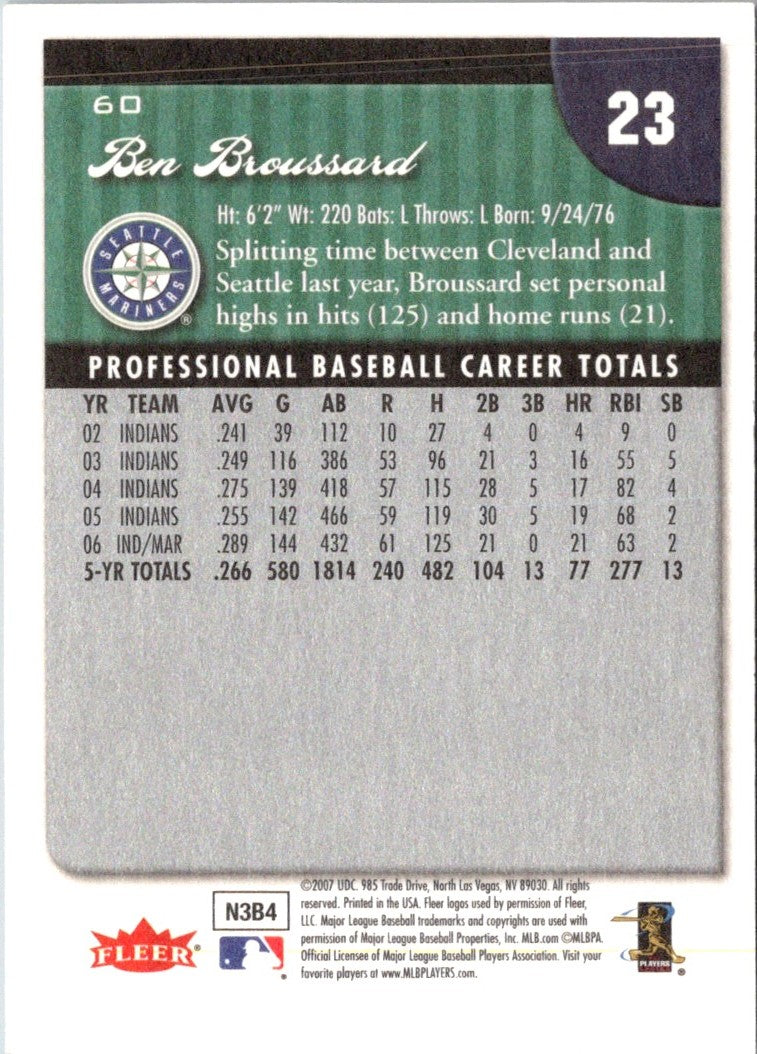 2007 Fleer Ben Broussard