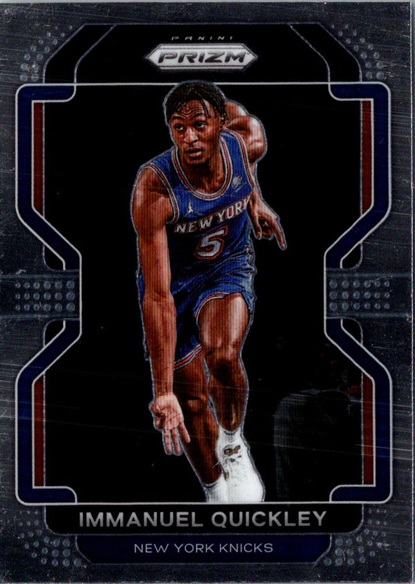 2021 Panini Prizm Blue Immanuel Quickley #129