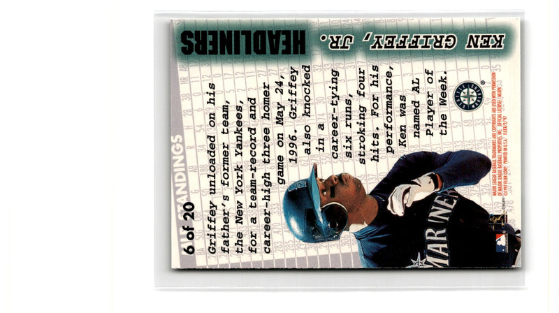 1997 Fleer Headliners Ken Griffey Jr.