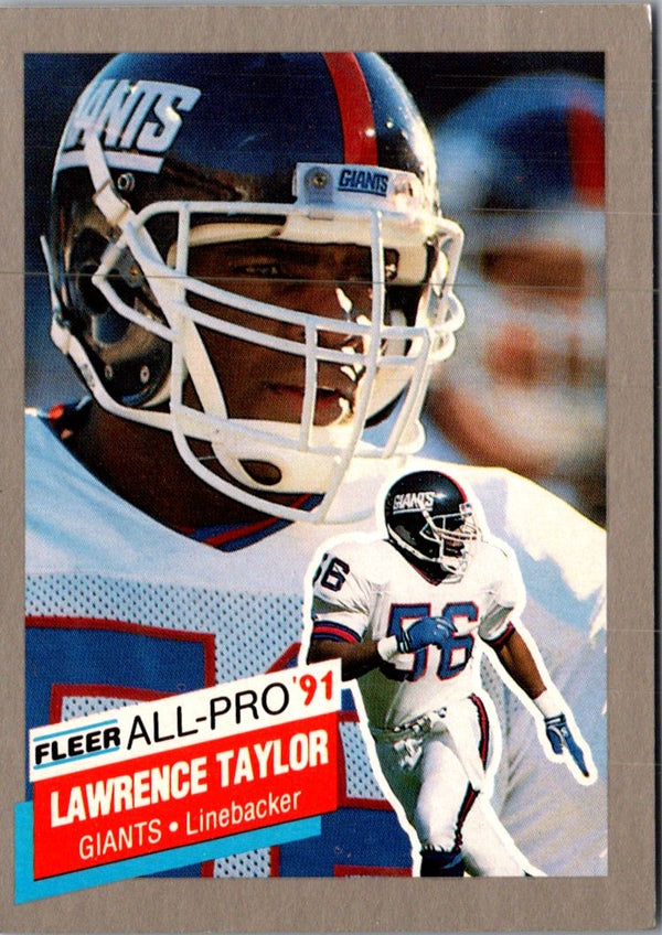 1991 Fleer All-Pro Lawrence Taylor #15