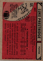 1980 Topps Luke Prestridge #427 Rookie