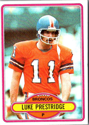 1980 Topps Luke Prestridge #427 Rookie