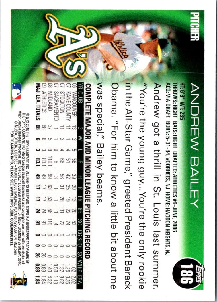 2010 Topps Andrew Bailey