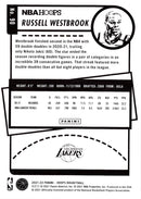 2021 Hoops Red Backs Russell Westbrook