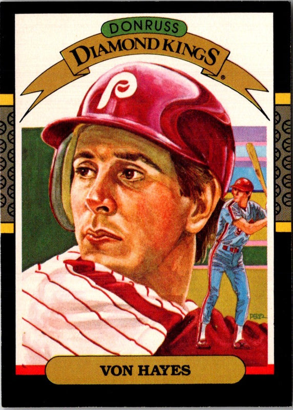 1987 Donruss Super Diamond Kings Von Hayes #12