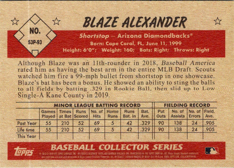 2019 Topps Blaze Alexander