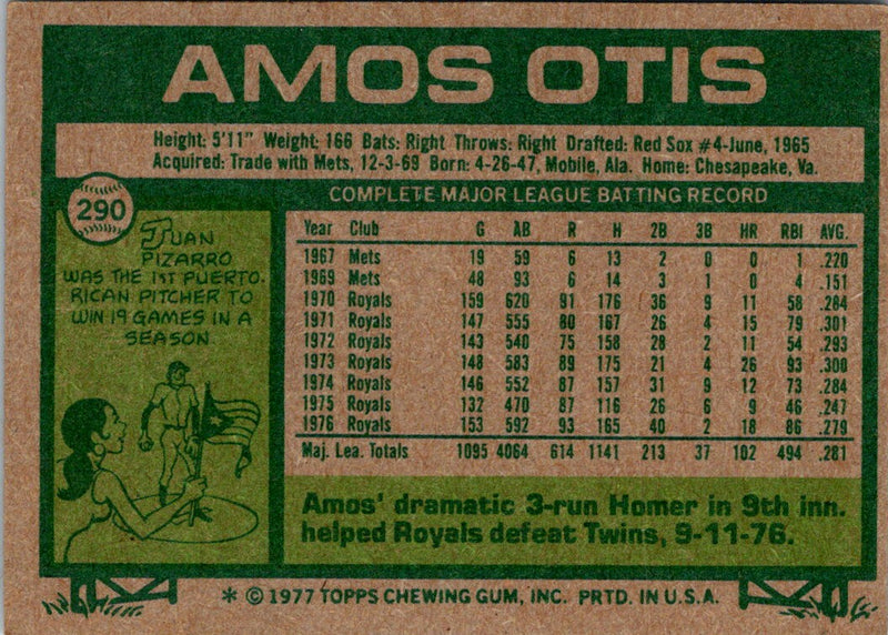 1977 Topps Amos Otis