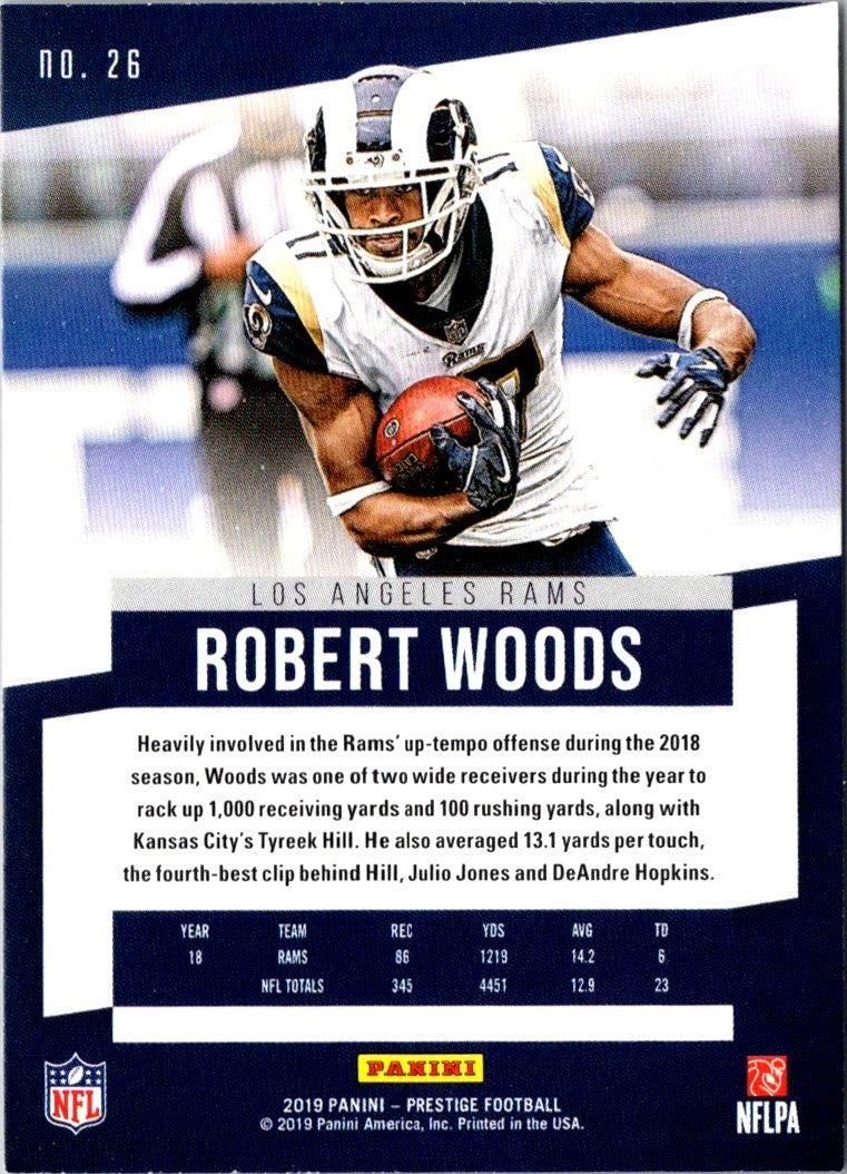 2019 Panini Prestige Robert Woods