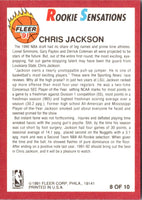 1991 Fleer Rookie Sensations Chris Jackson #8