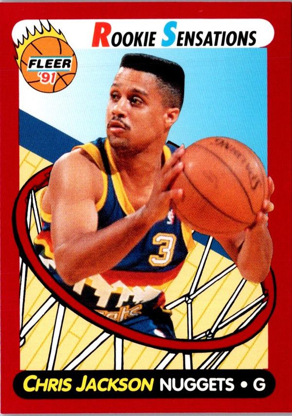 1991 Fleer Rookie Sensations Chris Jackson #8