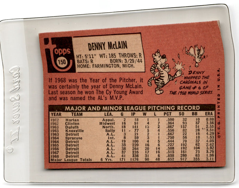 1969 Topps Denny McLain