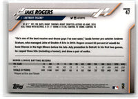 2020 Topps Chrome Jake Rogers #47 Rookie