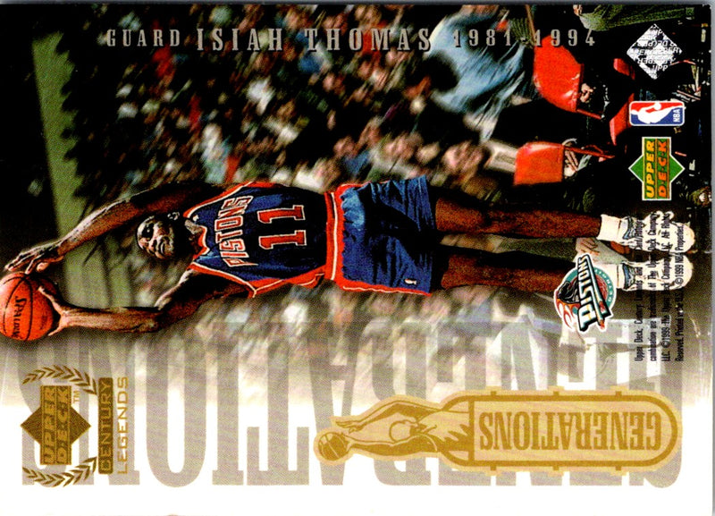 1999 Upper Deck Century Legends Generations Gary Payton/Isiah Thomas