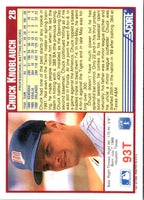 1991 Score Rookie & Traded Chuck Knoblauch #93T