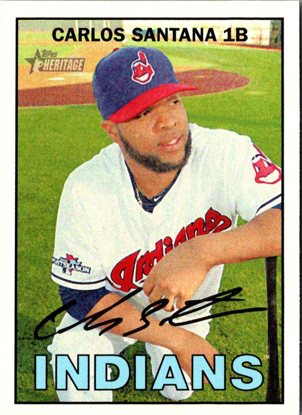 2016 Topps Heritage Carlos Santana #304