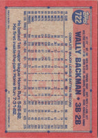 1991 Topps Wally Backman #722