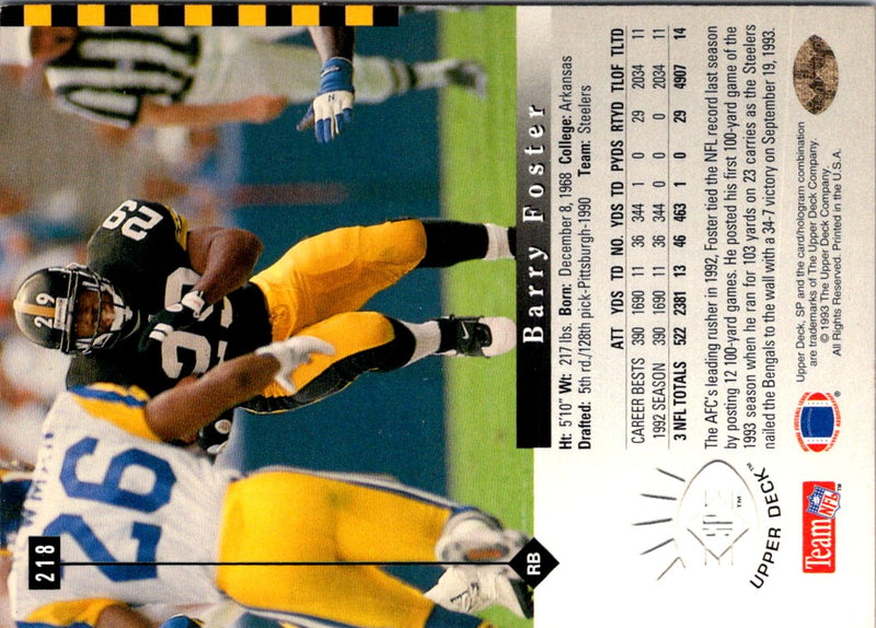 1993 SP Barry Foster