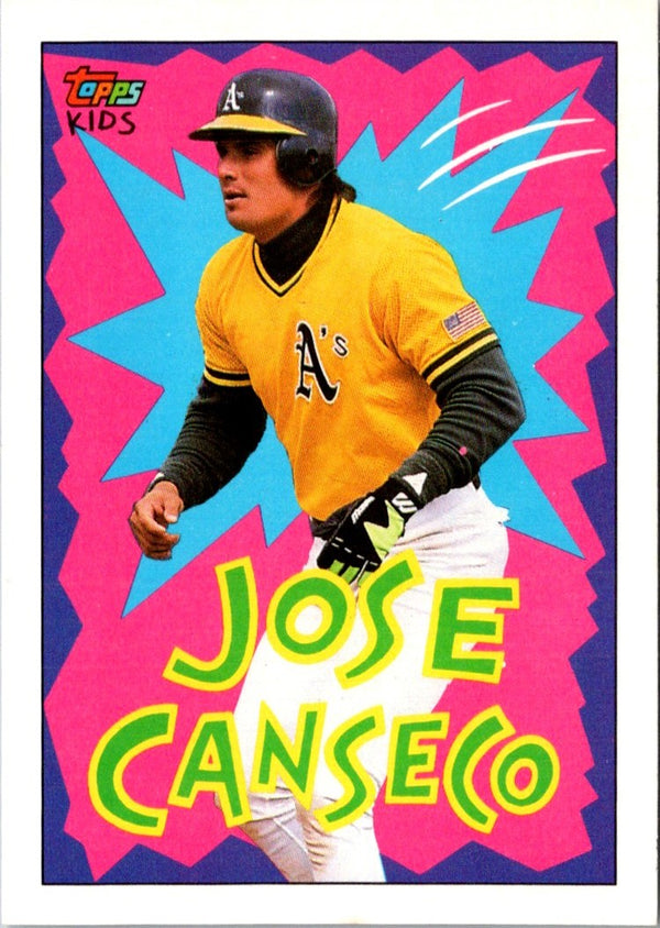 1992 Topps Kids Jose Canseco #115