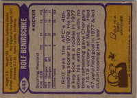1979 Topps Rolf Benirschke #483