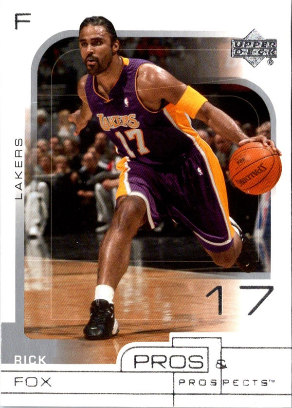 2001 Upper Deck Pros & Prospects Rick Fox #40