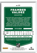 2021 Donruss Holo Blue Framber Valdez